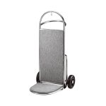 ΠΕΡΙΓΡΑΦΗ ΑΠΟ karotsi metaforas aposkeuon inox ss304(25mm),asimi satine finirisma,me gkri moketa,120x70x60cm