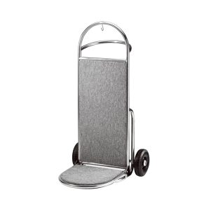 ΠΕΡΙΓΡΑΦΗ ΑΠΟ karotsi metaforas aposkeuon inox ss304(25mm),asimi satine finirisma,me gkri moketa,120x70x60cm