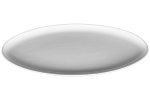 Πιατέλα πορσελάνης λευκή οβάλ 49x19x3,5cm -GTSA Σετ 4 τεμαχίων