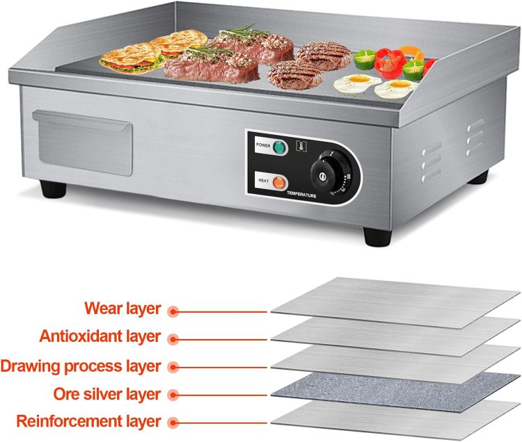 Πλατώ ηλεκτρικό EG-818 Prochef ecoline - Image 2