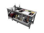 Ερμάριο Deluxe Bar Station 152x55x80cm - Prochef Ecoline