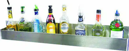 Ράφι μπουκαλιών bar Speed Rail INOX 80x10x15cm - Image 1