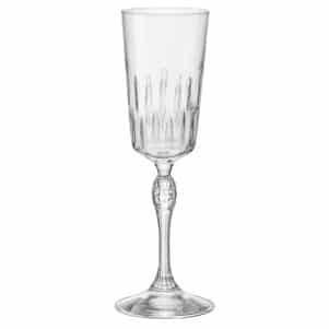 ΠΕΡΙΓΡΑΦΗ ΑΠΟ potiri gialino flute,skalisto me psilo podi,21cl,f7,5x22,1cm,seira celebrazione,bormioli rocco