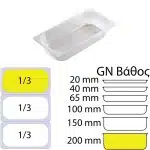 ΠΕΡΙΓΡΑΦΗ ΑΠΟ doxeio trofimon pp diafano xoris kapaki gn 1-3176x325mm-ipsos 200mm