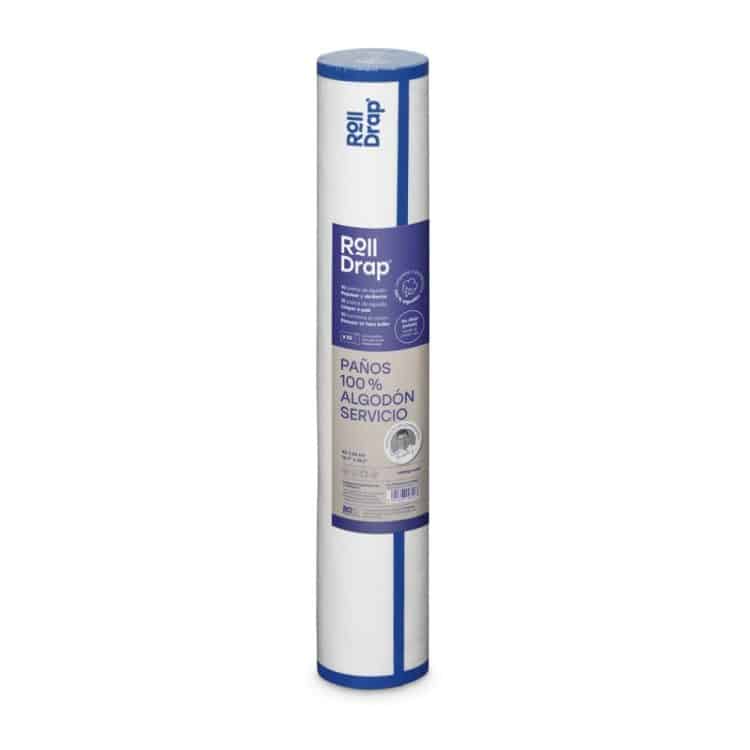 Ποτηρόπανο άσπρο με μπλέ ρίγα ρολό 40x64cm Rolldrap - Σετ 10 τεμαχίων - Image 2