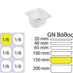 ΠΕΡΙΓΡΑΦΗ ΑΠΟ doxeio trofimon pp,diafano,xoris kapaki,gn1/(162x176mm)-ipsos 150mm