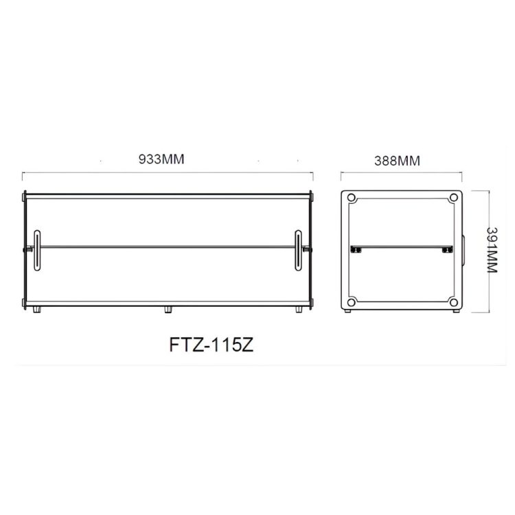 Dynamic FTZ 115Z - Βιτρίνα Ουδέτερη Μαύρη - Image 5