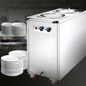 Επαγγελματικός τροχήλατος θερμαντήρας πιάτων Dynamic με διπλό χώρο αποθήκευσης.