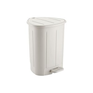 plastikos-kados-me-pedal-8lt-krem